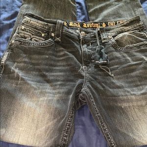 Black rock revival Jeans